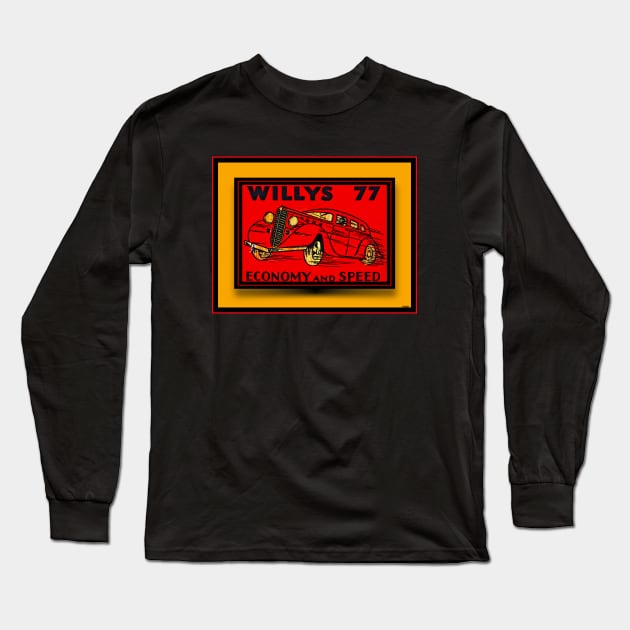 THE SPEEDING CAR Long Sleeve T-Shirt by PETER J. KETCHUM ART SHOP